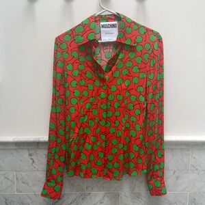 Moschino cherry print shirt
